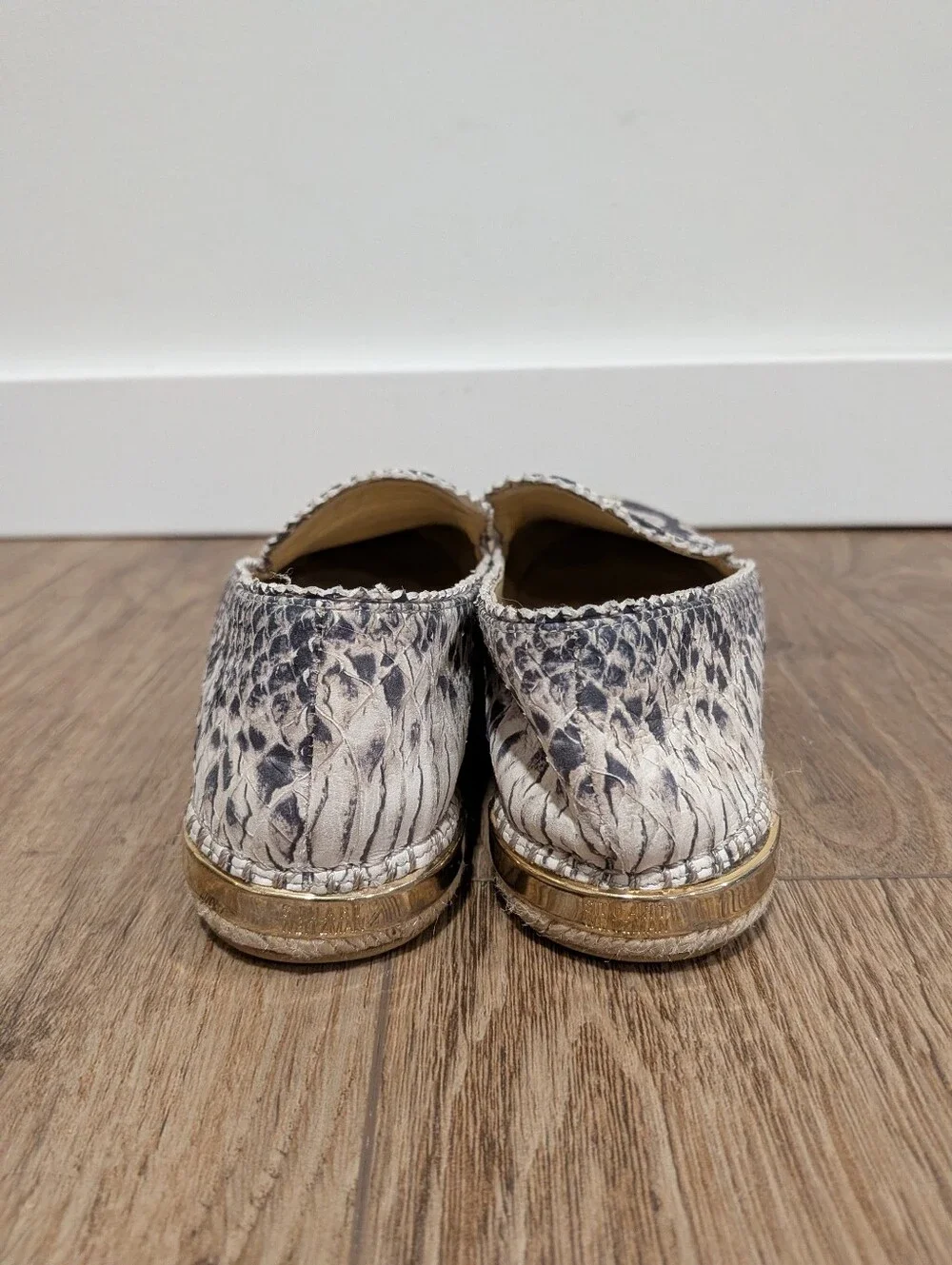 Stuart Weitzman Catalan Snake Print Espadrilles